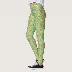 Lucky Irish Shamrock Gold Coin Leggings