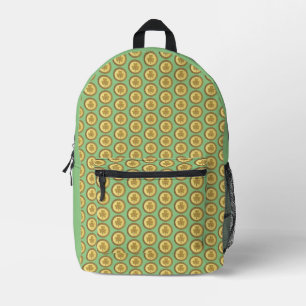 ]Lucky Irish Shamrock Gold Coin Printed Backpack