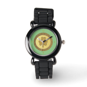 Lucky Irish Shamrock Gold Coin Watch