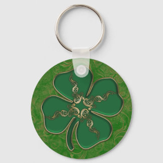 Lucky Irish Shamrock Keychain