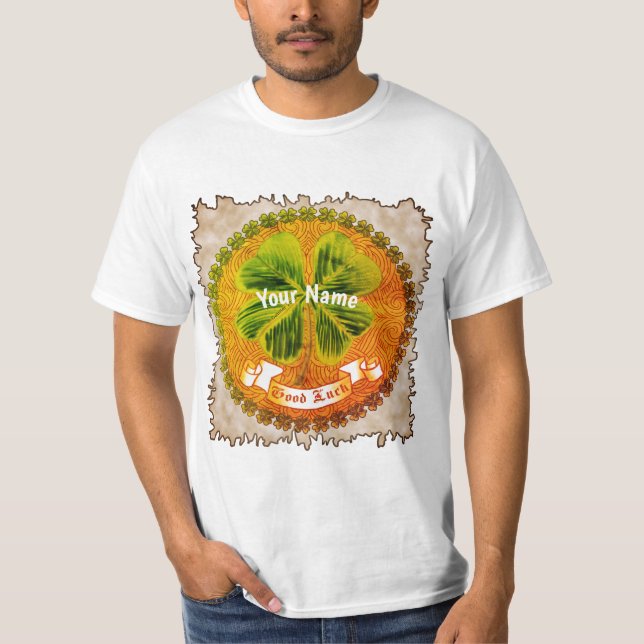 Lucky Irish Shamrock  t-shirts (Front)
