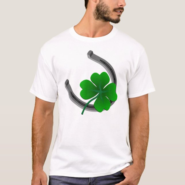 Lucky Irish Shirt St Patrick's T-shirt Lucky Shirt (Front)