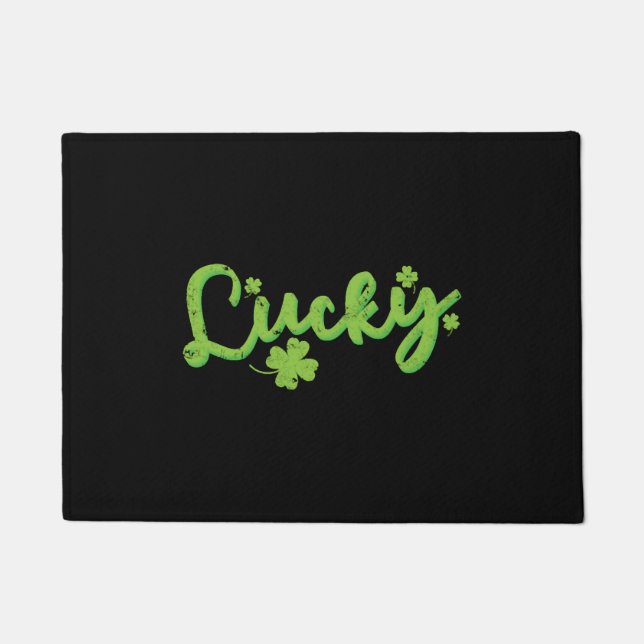 Lucky Irish St. Patricks Day Doormat (Front)