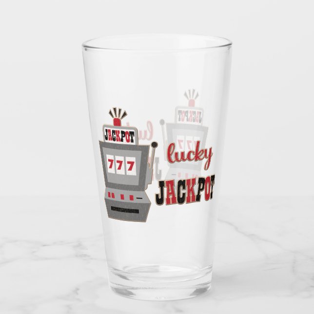 Lucky Jackpot Casino Glass (Front)