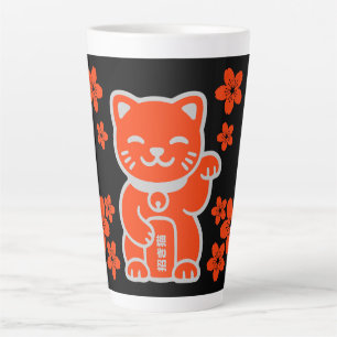 Lucky Japanese Maneki-neko Latte Mug