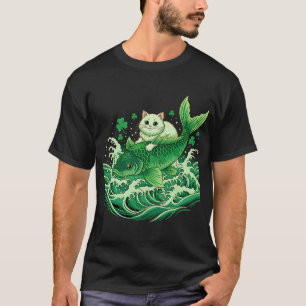 Lucky Koi Cat Japan T-Shirt