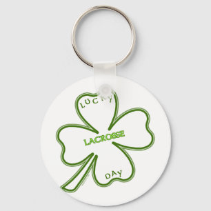 Lucky Lacrosse Day Key Ring