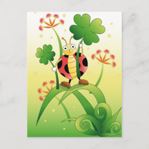 Lucky Ladybird Postcard