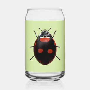 Lucky Ladybug Can Glass