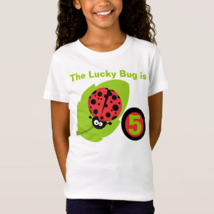 Lucky Ladybug Customisable Birthday T-shirt