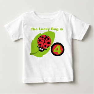 Lucky Ladybug Customisable Birthday T-shirt
