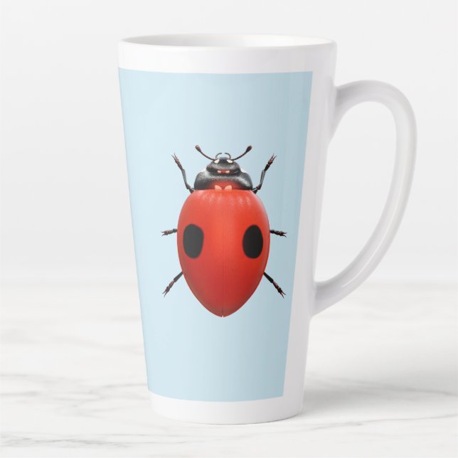 Lucky Ladybug Latte Mug (Right)