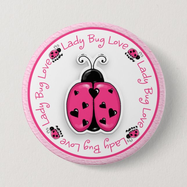 Lucky Ladybug - SRF 7.5 Cm Round Badge (Front)
