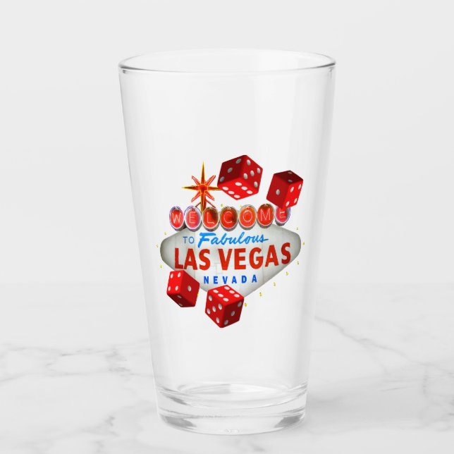 Lucky Las Vegas Glass (Front)