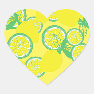 Lucky Lemons Organic Funky Sticker