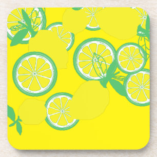 Lucky Lemons Organic Vibes Funky Coaster