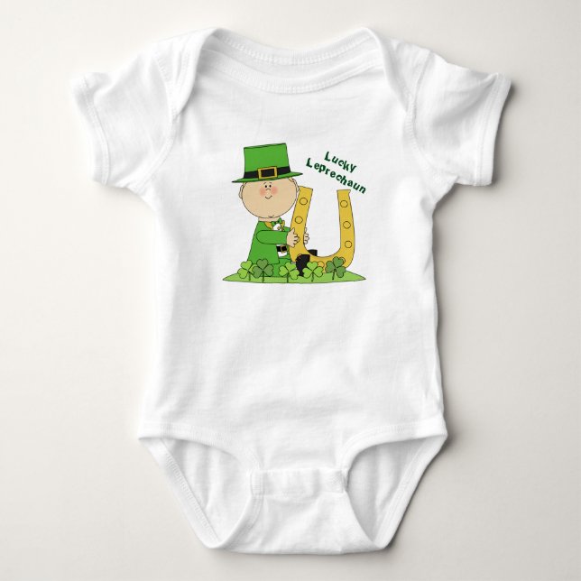 Lucky Leprechaun Baby Bodysuit (Front)