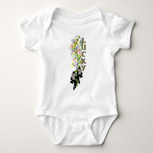 Lucky Leprechaun Baby Bodysuit (Front)