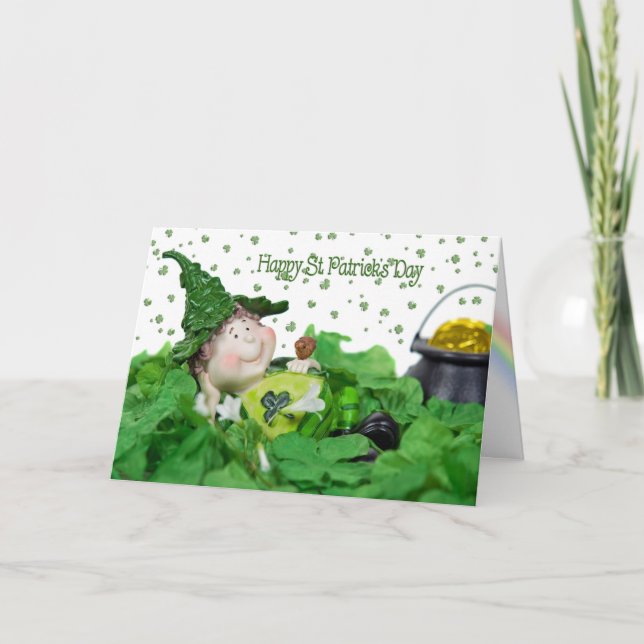 Lucky Leprechaun Card (Front)