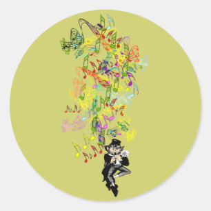 Lucky Leprechaun Classic Round Sticker