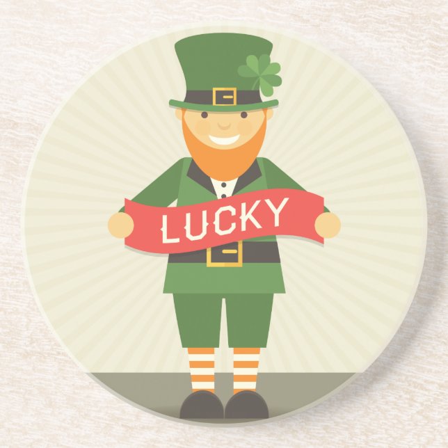 lucky leprechaun coaster (Front)