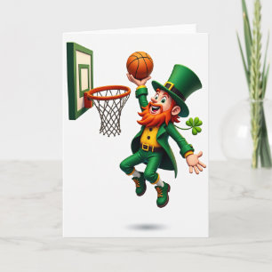 Lucky Leprechaun Dunk Card