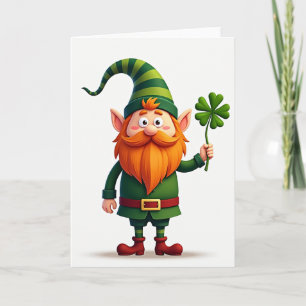 Lucky Leprechaun Fortune Card