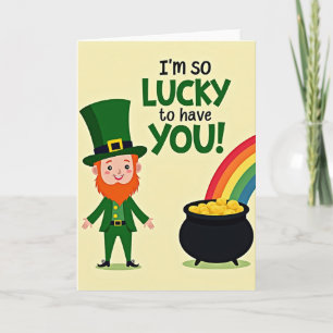 Lucky Leprechaun Friend Card