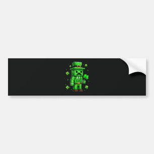 Lucky Leprechaun Funny St Patrick's Day Video Game Bumper Sticker