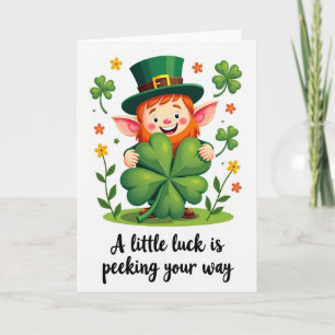 Lucky Leprechaun Joyful Card