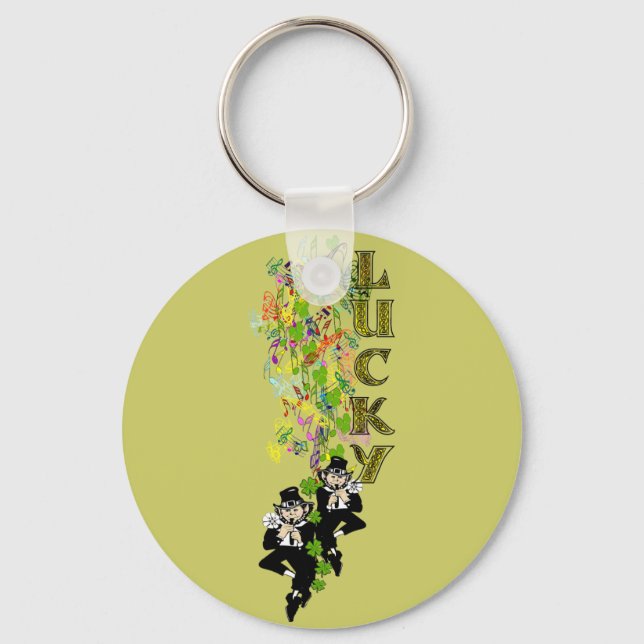 Lucky Leprechaun Key Ring (Front)