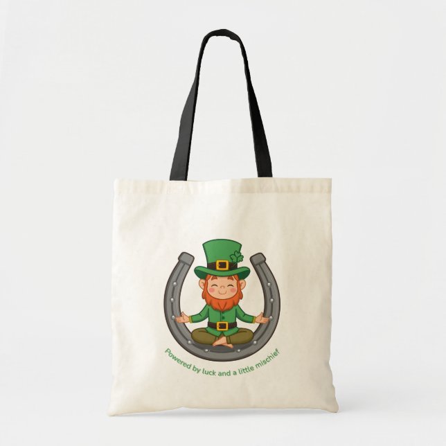 Lucky Leprechaun Meditation Tote Bag (Front)