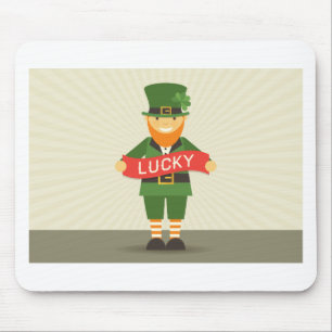 lucky leprechaun mouse mat
