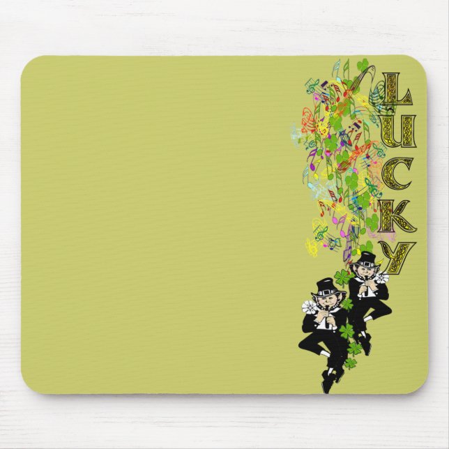 Lucky Leprechaun Mouse Mat (Front)