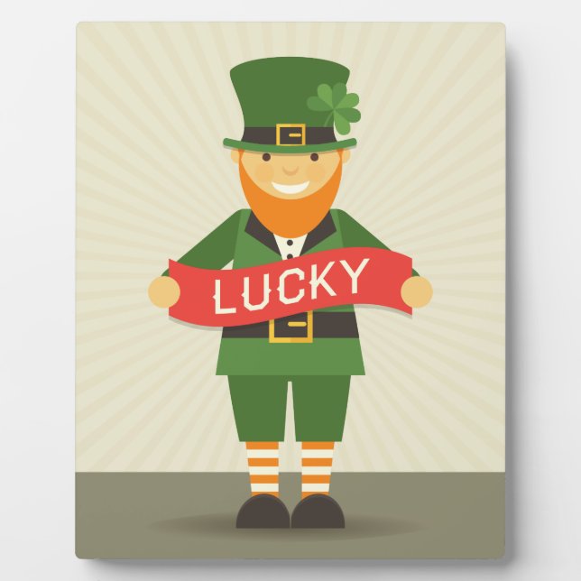 lucky leprechaun plaque (Front)