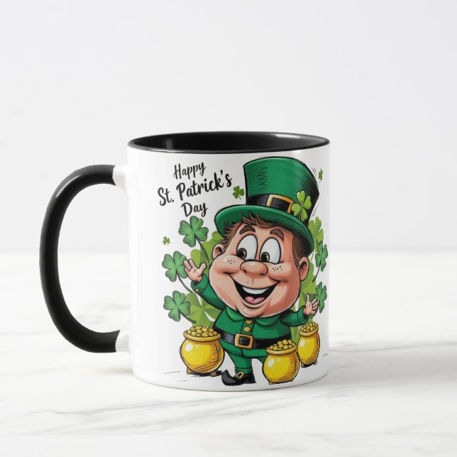 Lucky Leprechaun St. Patrick’s Day  Mug (Left)