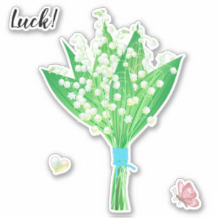 Lucky Lily of the Valley Sticker