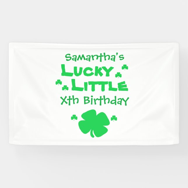 Lucky Little Birthday Banner (Horizontal)
