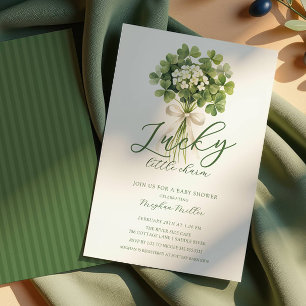 Lucky Little Charm Baby Shower Invitation