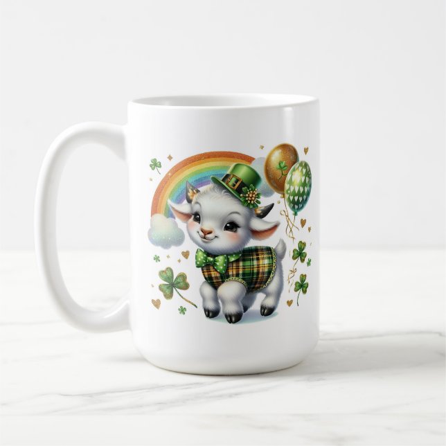 Lucky Little Goat Coffee Mug (Left)