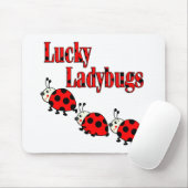 Lucky Little Ladybugs Mouse Mat (With Mouse)