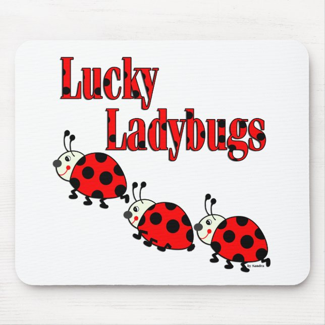 Lucky Little Ladybugs Mouse Mat (Front)