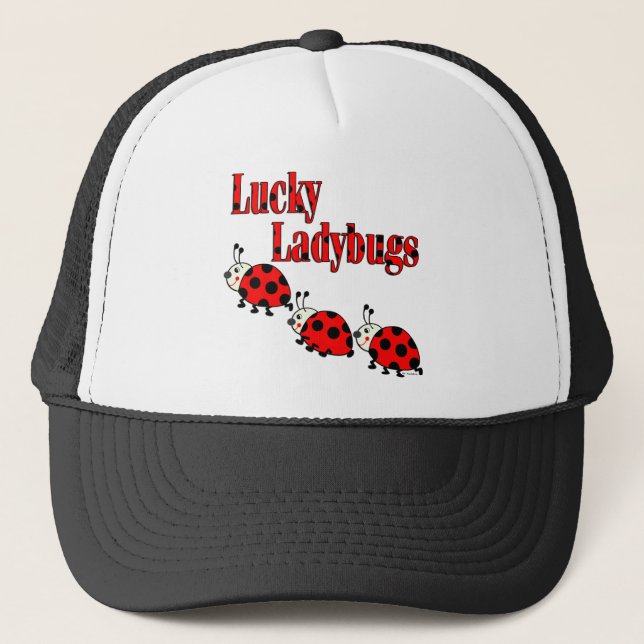 Lucky Little Ladybugs Trucker Hat (Front)