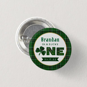 Lucky Little Shamrock 1st Birthday 3 Cm Round Badge