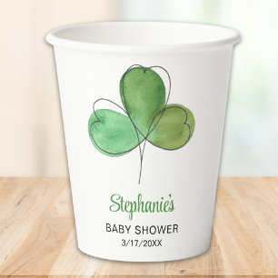 Lucky Little Shamrock Baby Shower Paper Cups