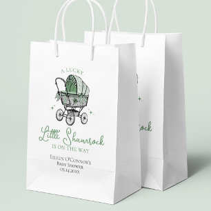 Lucky Little Shamrock St Patricks Baby Shower Small Gift Bag