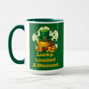 Lucky Loaded Blessed St Patrick’s Day  - caneca Mug