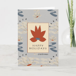 Lucky Lotus Peace card Card