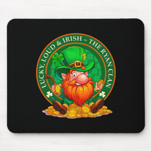 Lucky, Loud & Irish – The Ryan Clan St Patrick Mouse Mat