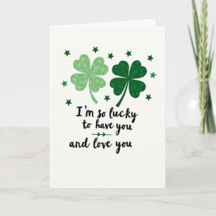 Lucky Love You Greeting Card
